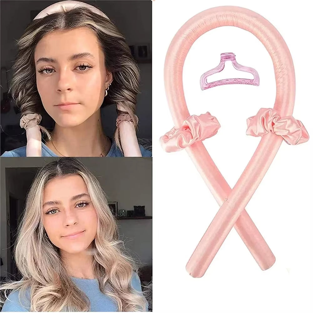 Sleep Curls - Heatless Curling Rod Headband W/ Tools 